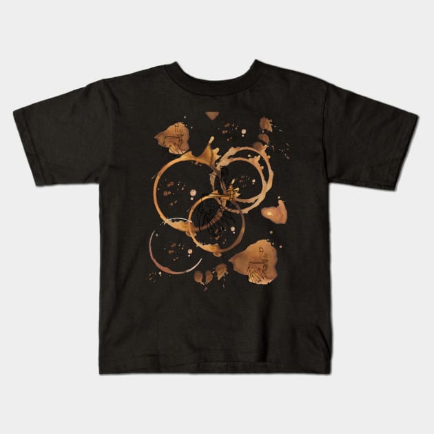 Coffee Stains Kids T-Shirt by Life...517